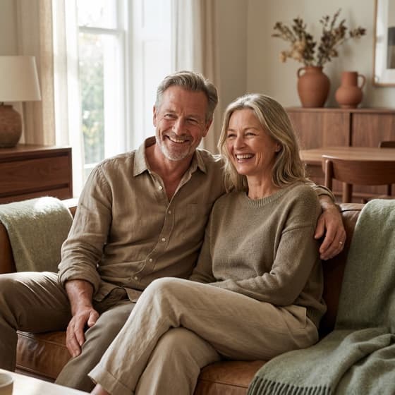 Healthy mature couple, hormone optimization care